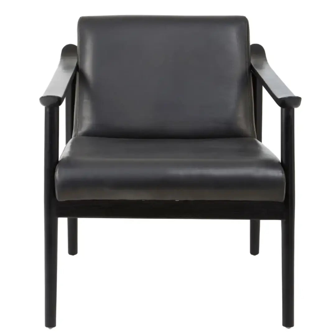black-leather-black-wooden-frame-occasional-lounge-chair-at-albury-house-interiors