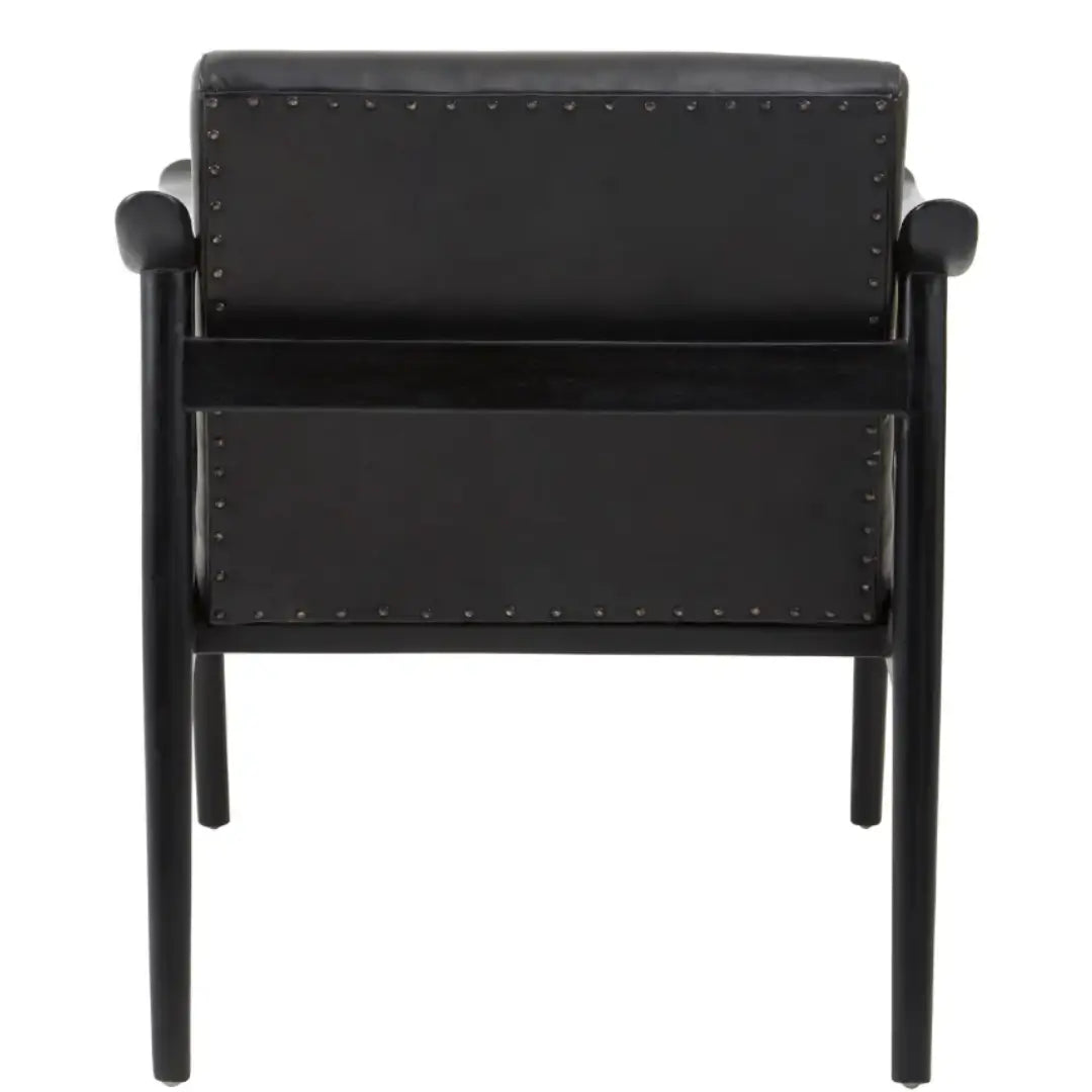black-leather-black-wooden-frame-occasional-lounge-chair-at-albury-house-interiors