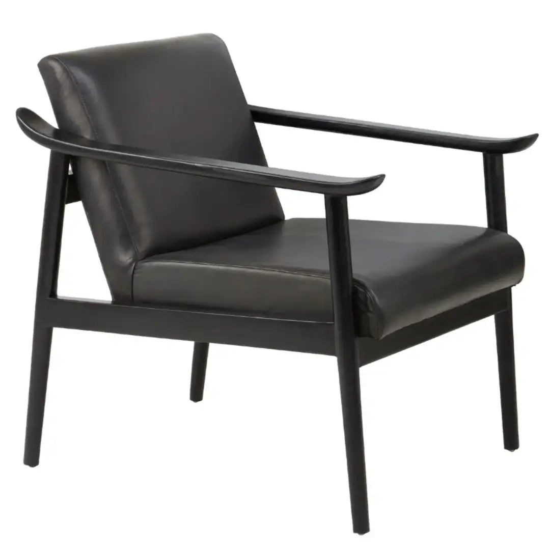 black-leather-black-wooden-frame-occasional-lounge-chair-at-albury-house-interiors