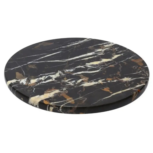 black-white-and-gold-veined-natural-marble-round-lazy-susan-at-albury-house-interiors