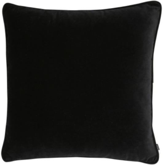 black-velvet-square-cushion-with-piped-edge-at-albury-house-interiors-essex