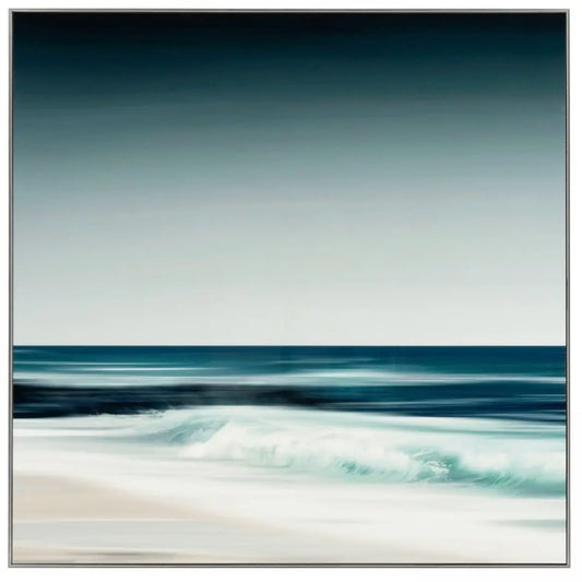 abstract-blue-motion-artwork-beach-scene-with-blue-sky-and-water-in-chrome-effect-frame-at-albury-house-interiors