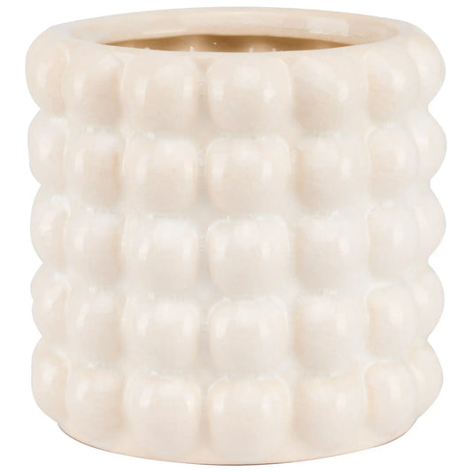 Bubble Planter Cream Small