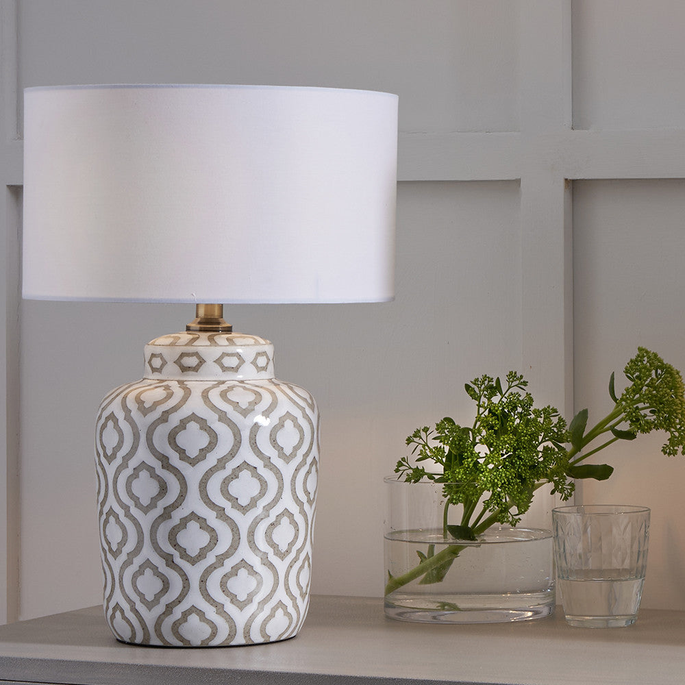 Cassy Lamp Base Taupe
