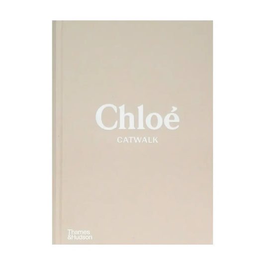 Chloe Catwalk designer hardback coffee table book in neutral colour, perfect for displaying things on top of and adding height. Used in lots of interior design, available to purchase from Albury House Interiors.
