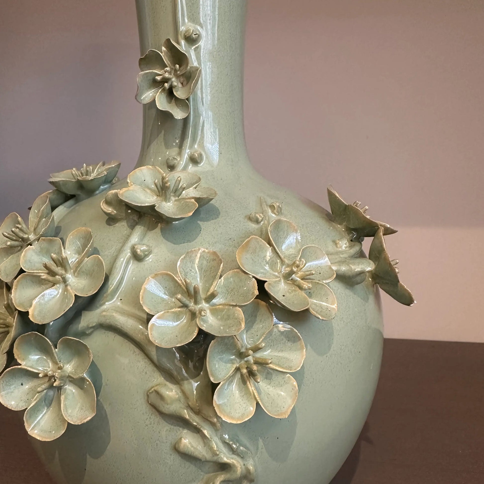 sage-green-ceramic-blossom-vase-with-3d-flowers-at-albury-house-interiors