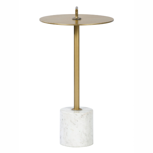 Marble Brass End Table