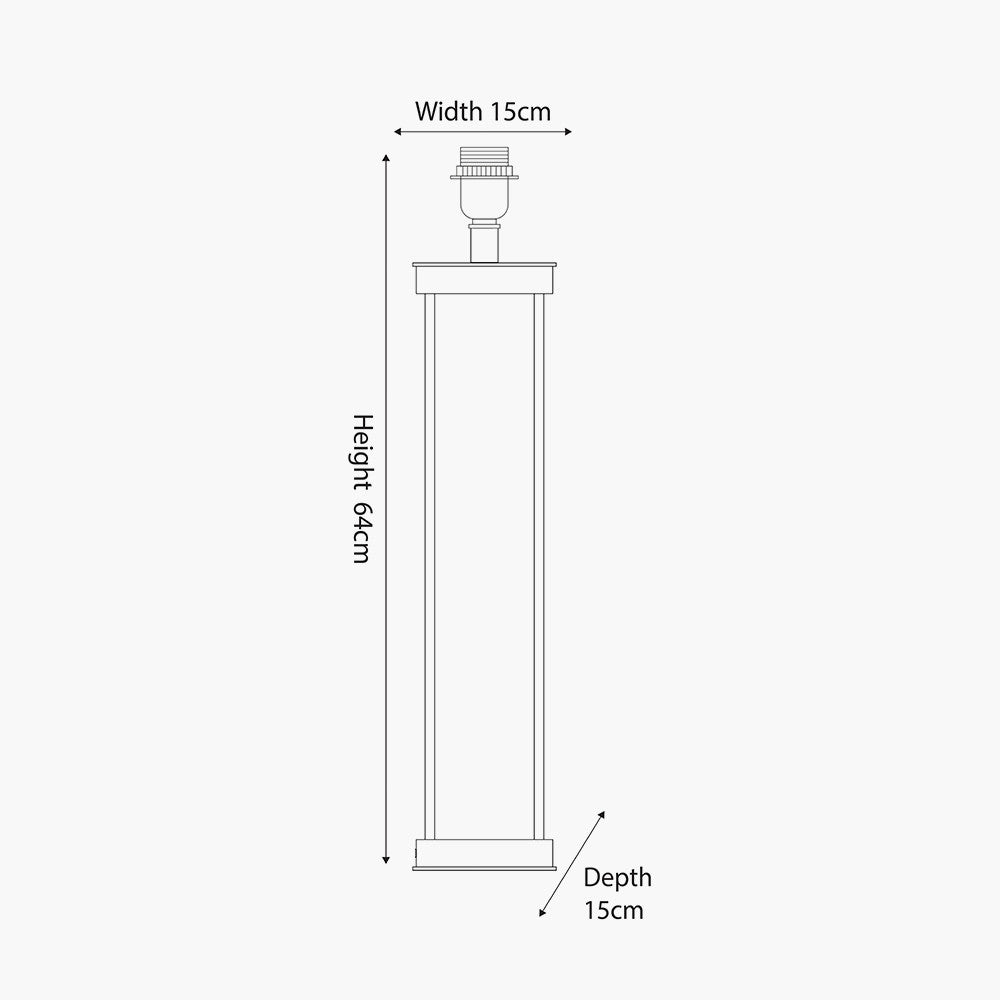 Column Lamp Base Brass