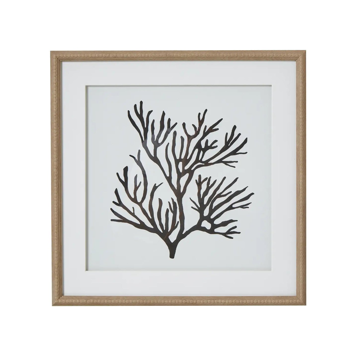 black-and-white-coral-reef-artwork-wooden-frame-white-mount-at-albury-house-interiors 