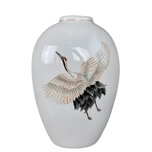 white-crackle-glaze-ceramic-vase-with-outstretched-wings-crane-bird-at-albury-house-interiors
