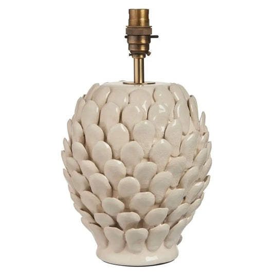 cream-crackle-ceramic-lamp-base-with-handmade-leaf-detail-and-antique-brass-lamp-holder-at-albury-house-interiors