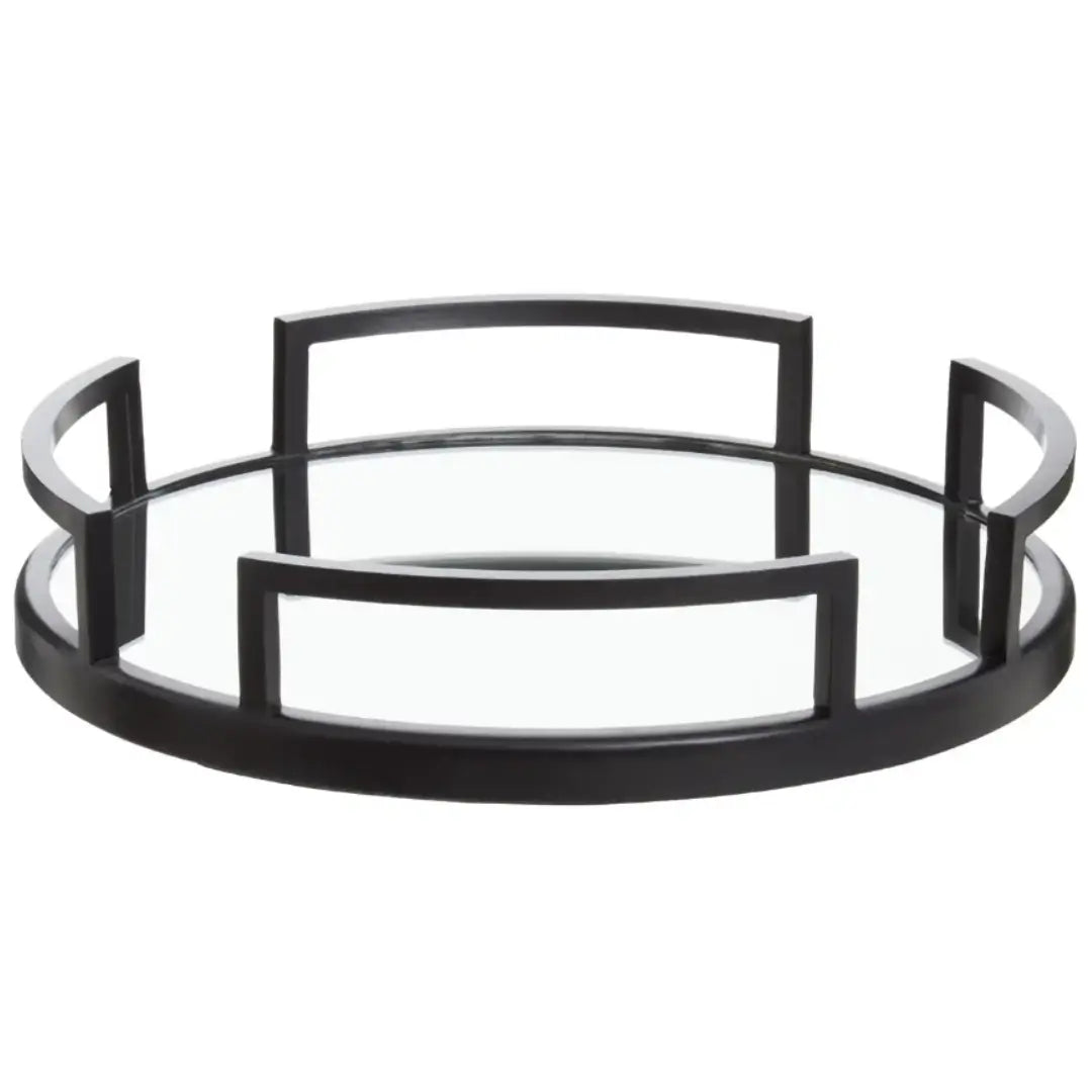 cruz-black-round-mirrored-tray-with-handles-albury-house-interiors