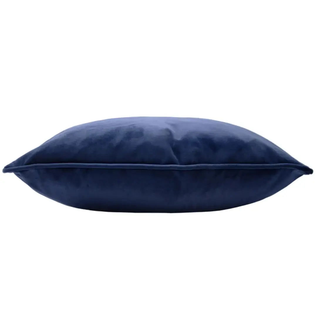 embroidered-bumble-bee-cushion-in-navy-blue-velvet-at-albury-house-interiors
