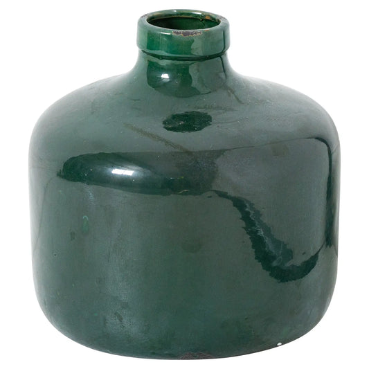 emerald-green-crackle-ceramic-glazed-wide-chive-vase-at-albury-house-interiors