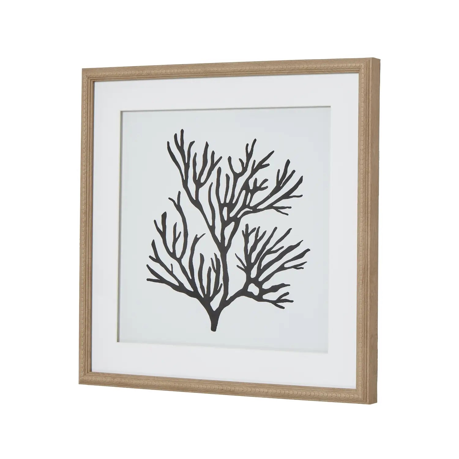 black-and-white-coral-reef-wall-art-wooden-frame-white-mount-at-albury-house-interiors 