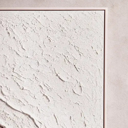 Framed canvas shore tidal wave beach textured wall art, in neutral colours at Albury House Interiors . Luxury Homewares