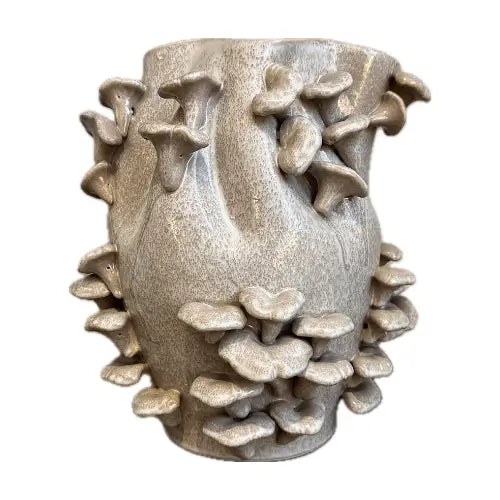 taupe-and-white-speckled-flecked-mushroom-fungi-vase-at-albury-house-interiors-homewares-giftware-shop-essex