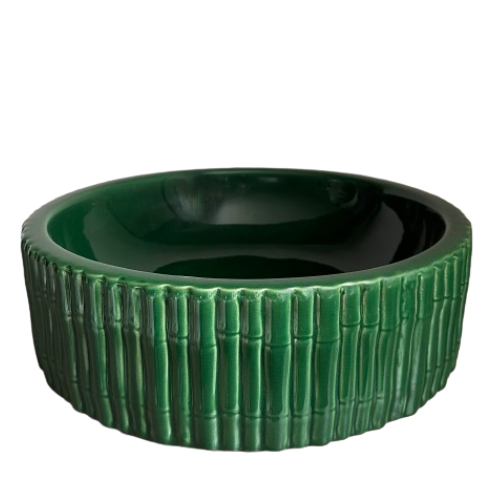 dark-green-ceramis-bamboo-design-large-bowl-at-albury-house-interiors