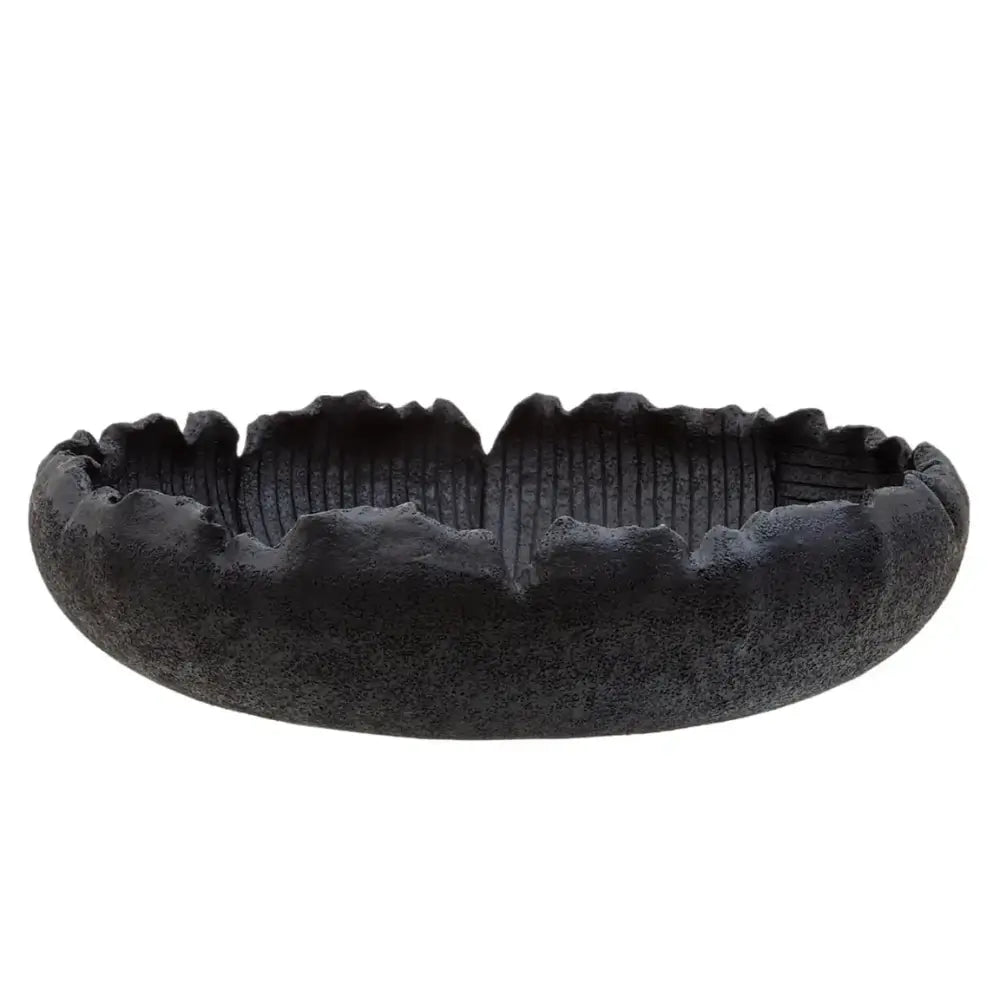 hamilton-flat-ridged-bowl-black-at-albury-house-interiors