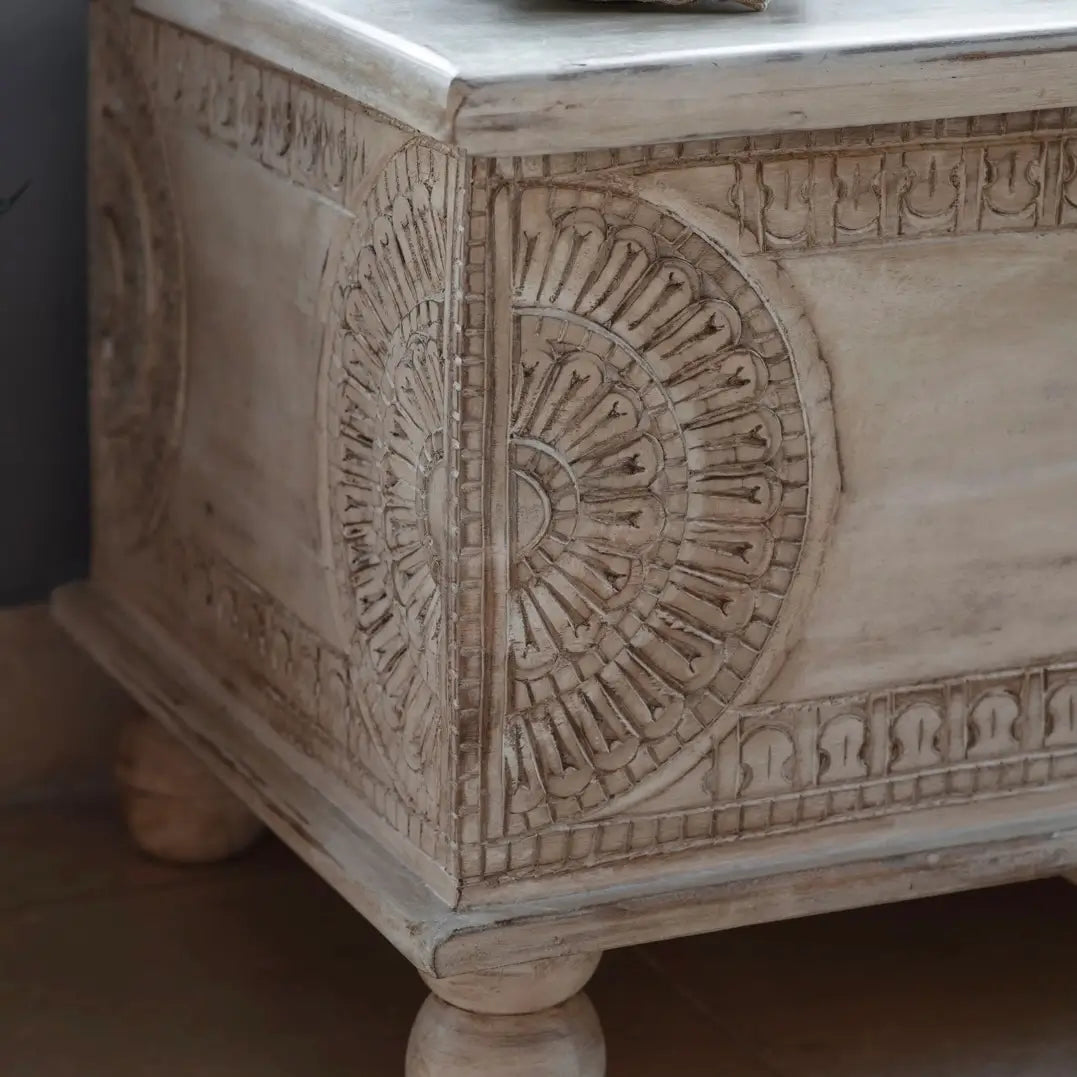 hanoi-hand-carved-mango-wooden-bench-with-beautiful-details-and-round-feet-in-neutral-beige-colour-with-storage-at-albury-house-interiors-homewares-shop-essex-hertfordshire