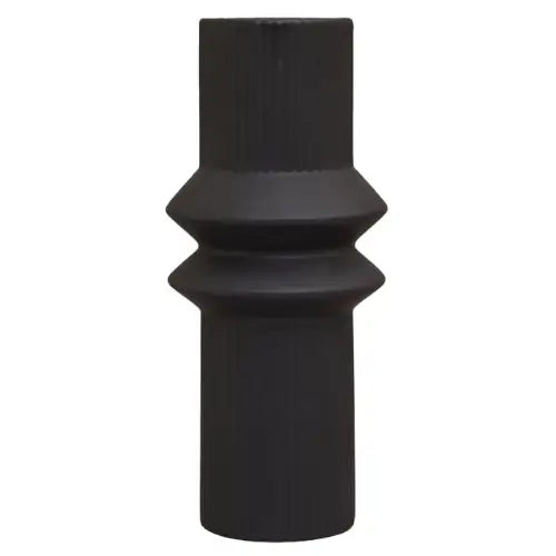 black-ribbed-harpa-vase-at-albury-house-interiors