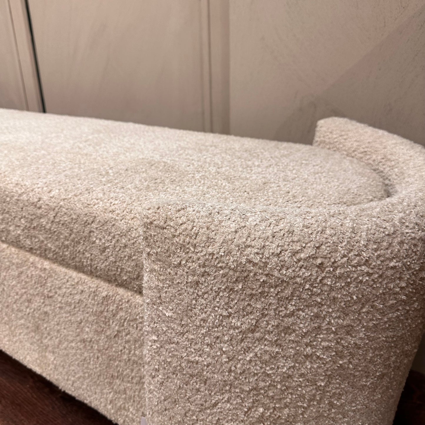 Boucle Storage Bench