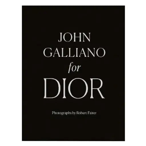 John Galliano for Dior, black and grey hardback coffee table book with sleeve, available at Albury House Interiors. 
