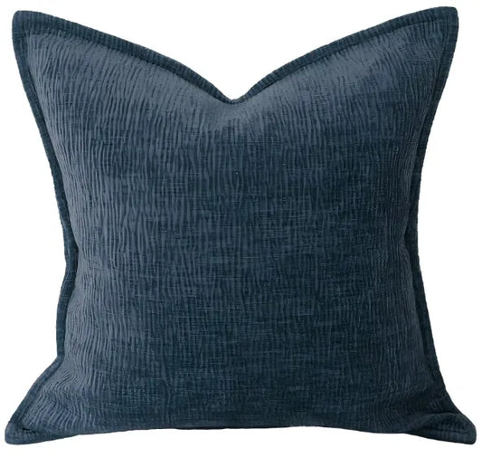 kyriad-soft-navy-blue-textured-square-cushion-with-feather-insert-pad-at-albury-house-interiors