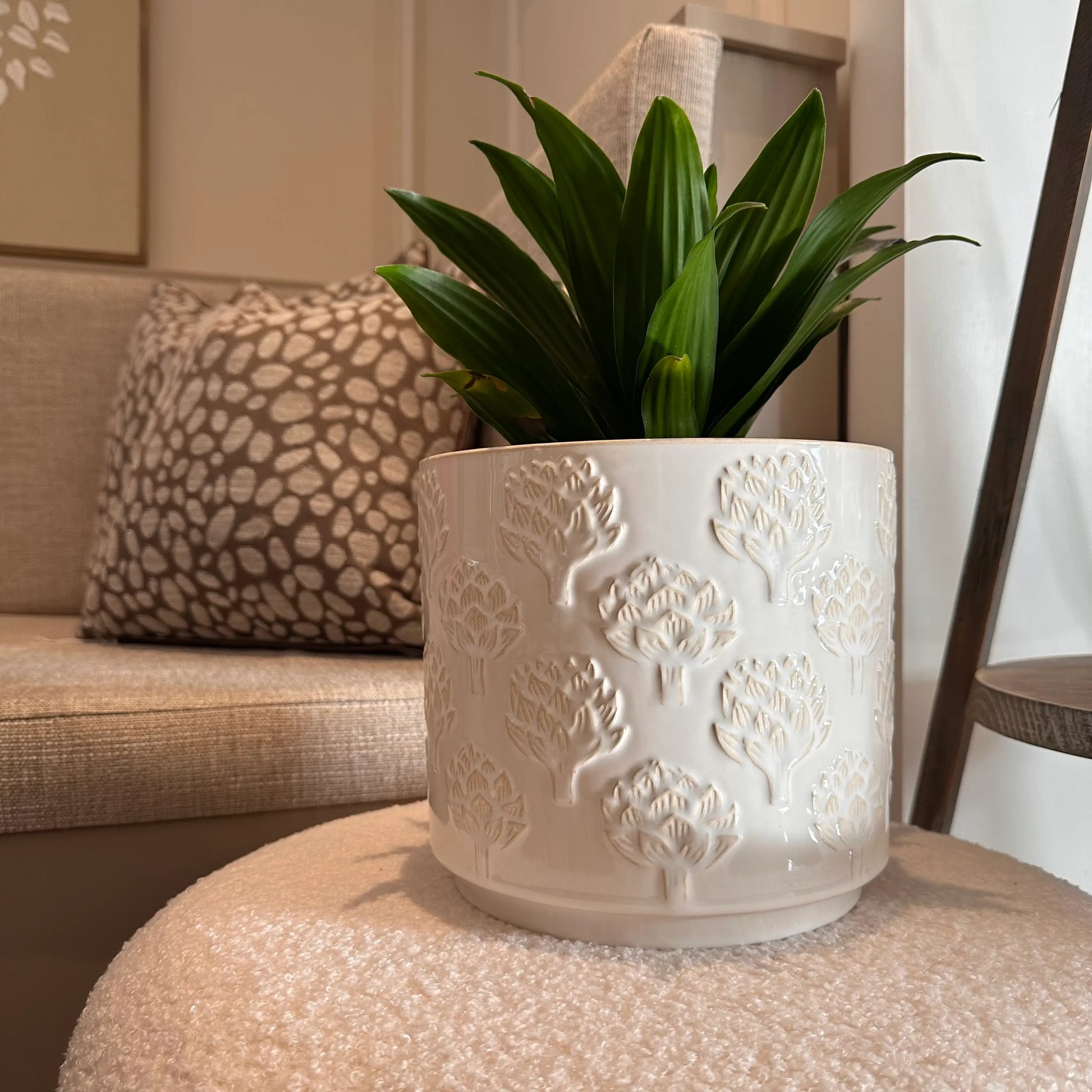 Large Artichoke Plant Pot at Albury House Interiors