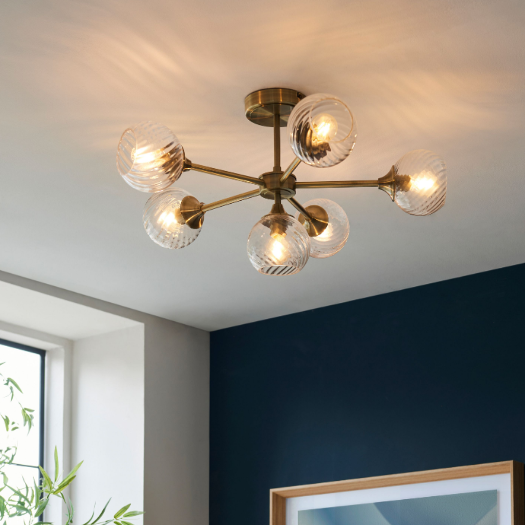 Lustria 6 Arm Pendant Light