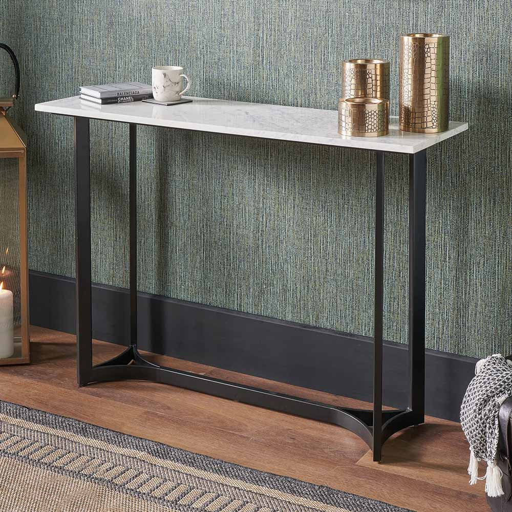 Marble Curved Leg Console Table