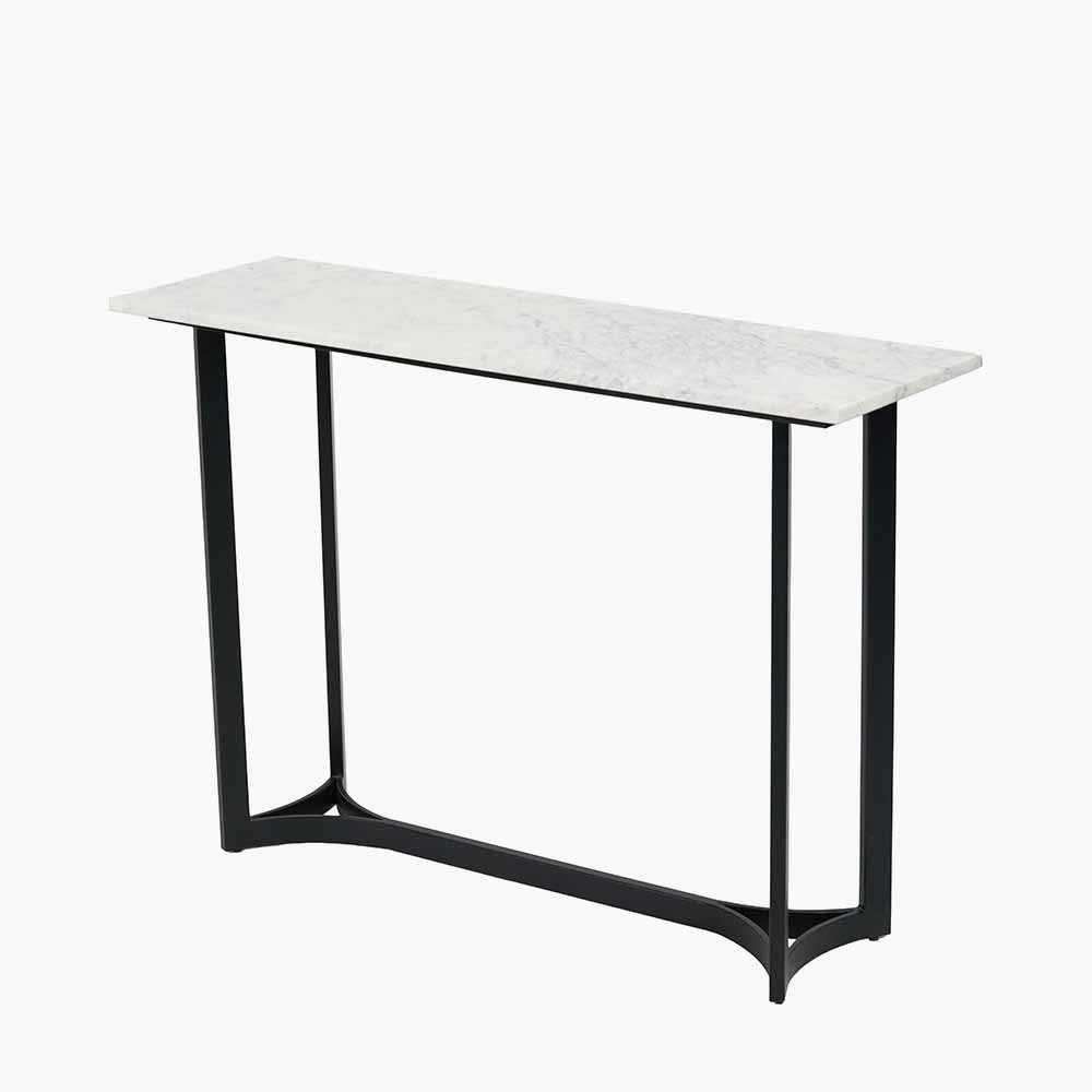 Marble Curved Leg Console Table