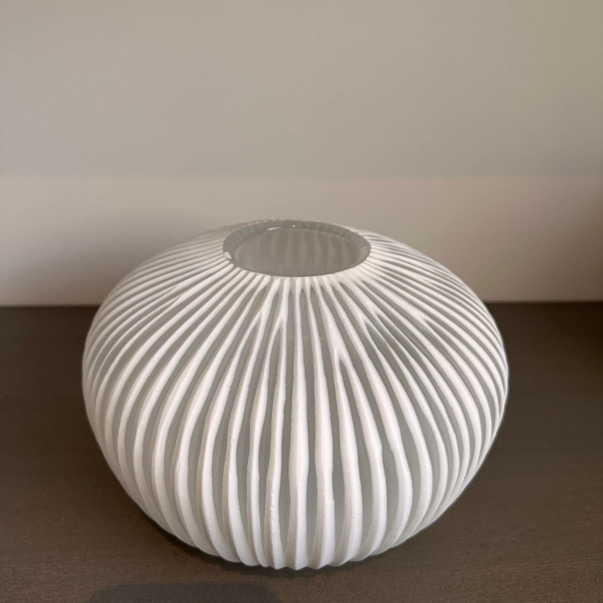 matt-white-glass-ribbed-bowl-vase-at-albury-house-interiors