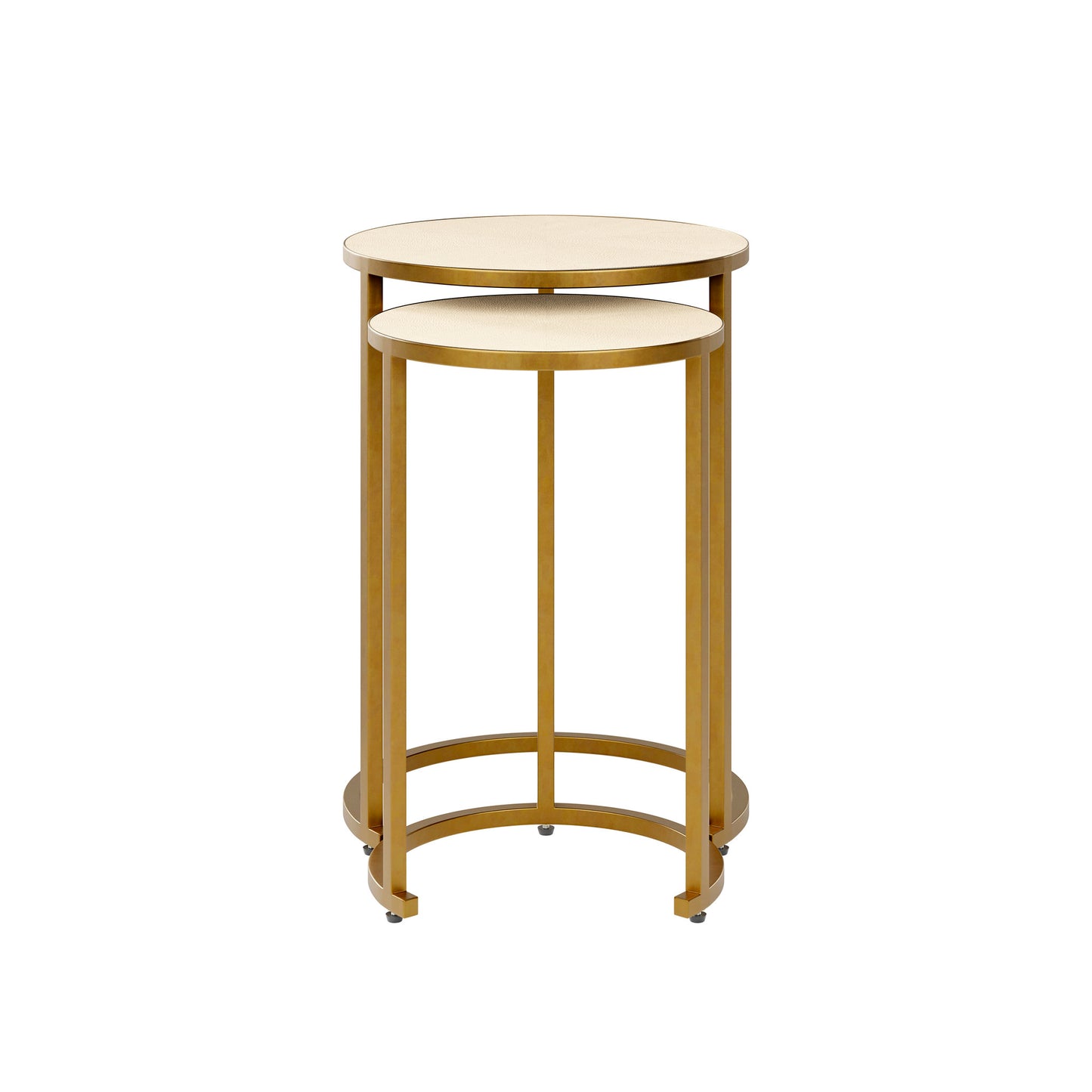 Ivory Shagreen Side Table Set