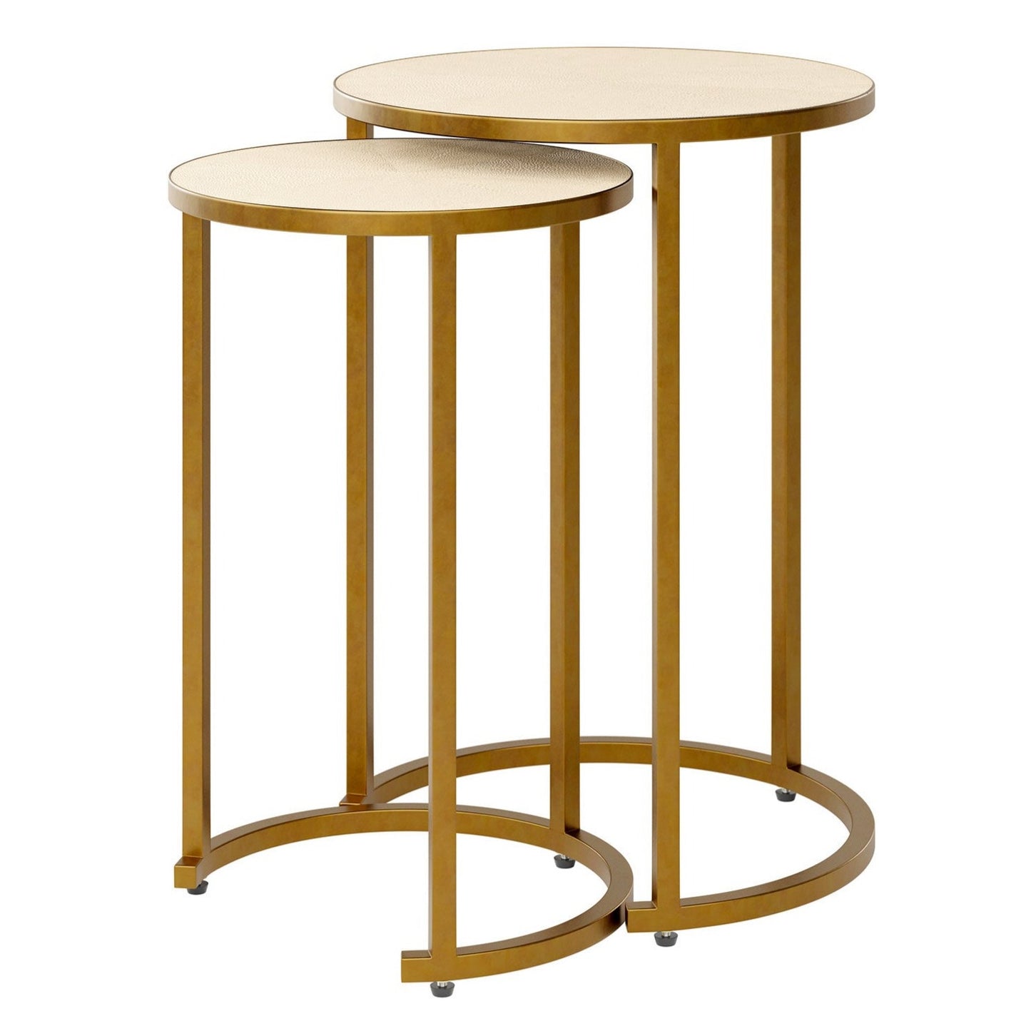 Ivory Shagreen Side Table Set