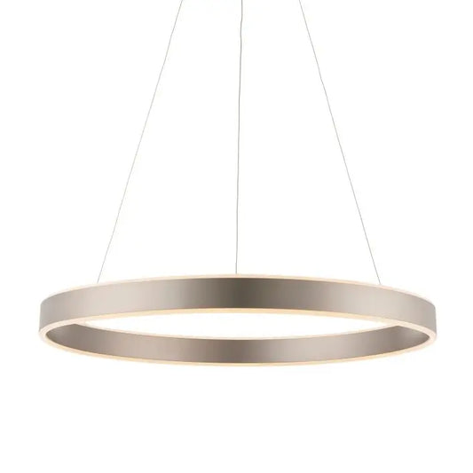 Nickel round halo ceiling light, suspended from thin wires giving a beautiful glow in living rooms, kitchens, bedrooms, dressing rooms. Available at Albury House Interiors, Matching Tye, Essex. 