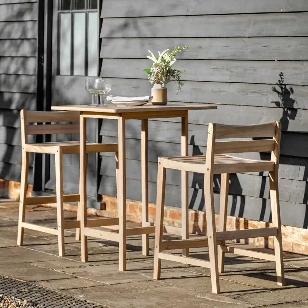 wooden-outdoor-garden-bar-set-two-wooden-bar-stools-with-matching-wooden-high-top-table-alfresco-dining-at-albury-house-interiors