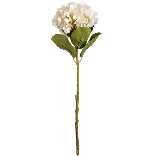 Oversized White Hydrangea Stem