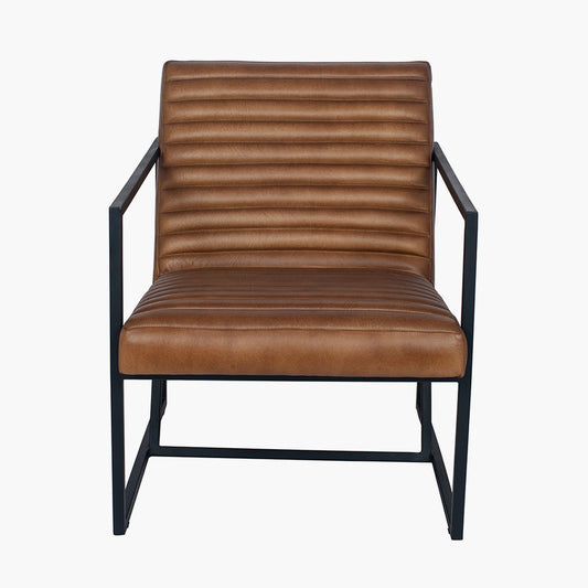 Retro Brown Leather Chair