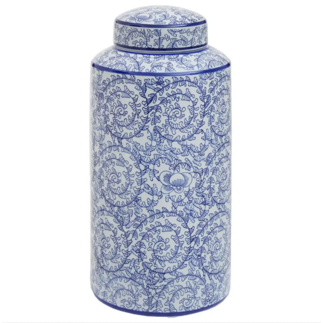 santorini-blue-and-white-patterned-ceramic-lidded-ginger-jar-at-albury-house-interiors 