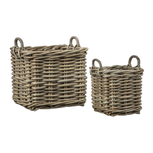 Square Natural Rattan Baskets
