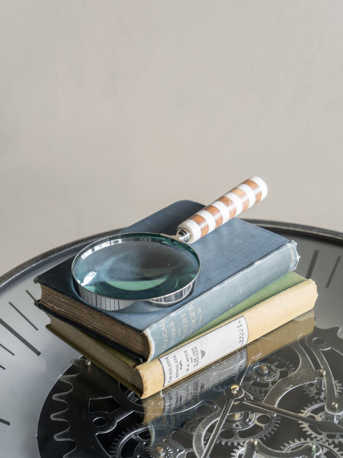 Striped Wood Magnifying Glass