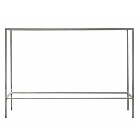 Silver Glass Console Table