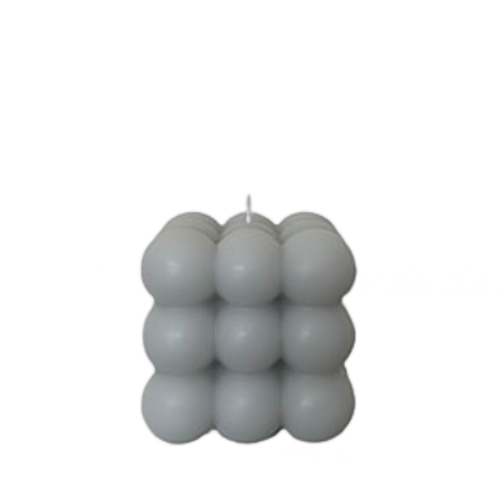 Geometric Candle - Grey