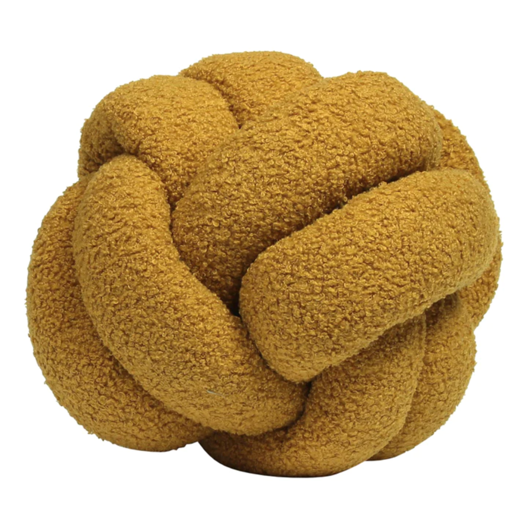 Knot Cushion - Mustard