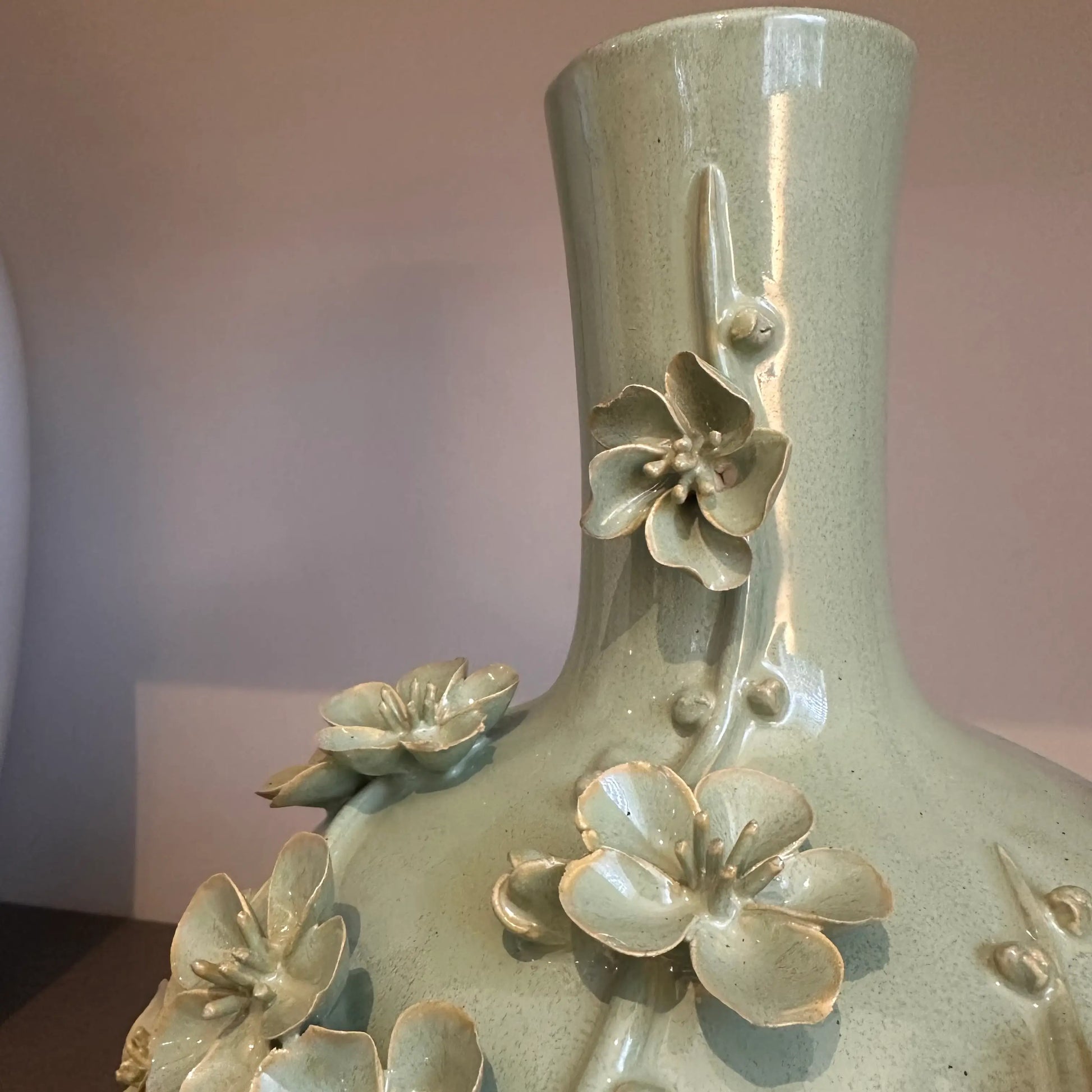 sage-green-ceramic-blossom-vase-with-3d-flowers-at-albury-house-interiors