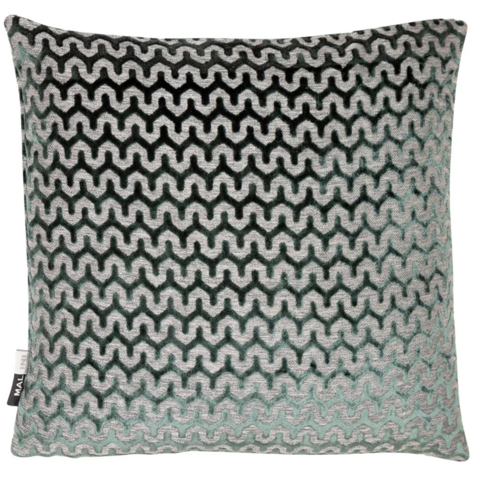 Waves Cushion Pine Green