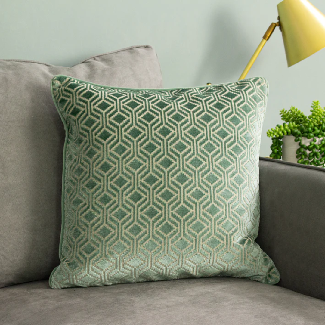 Wellington Cushion - Mint Green