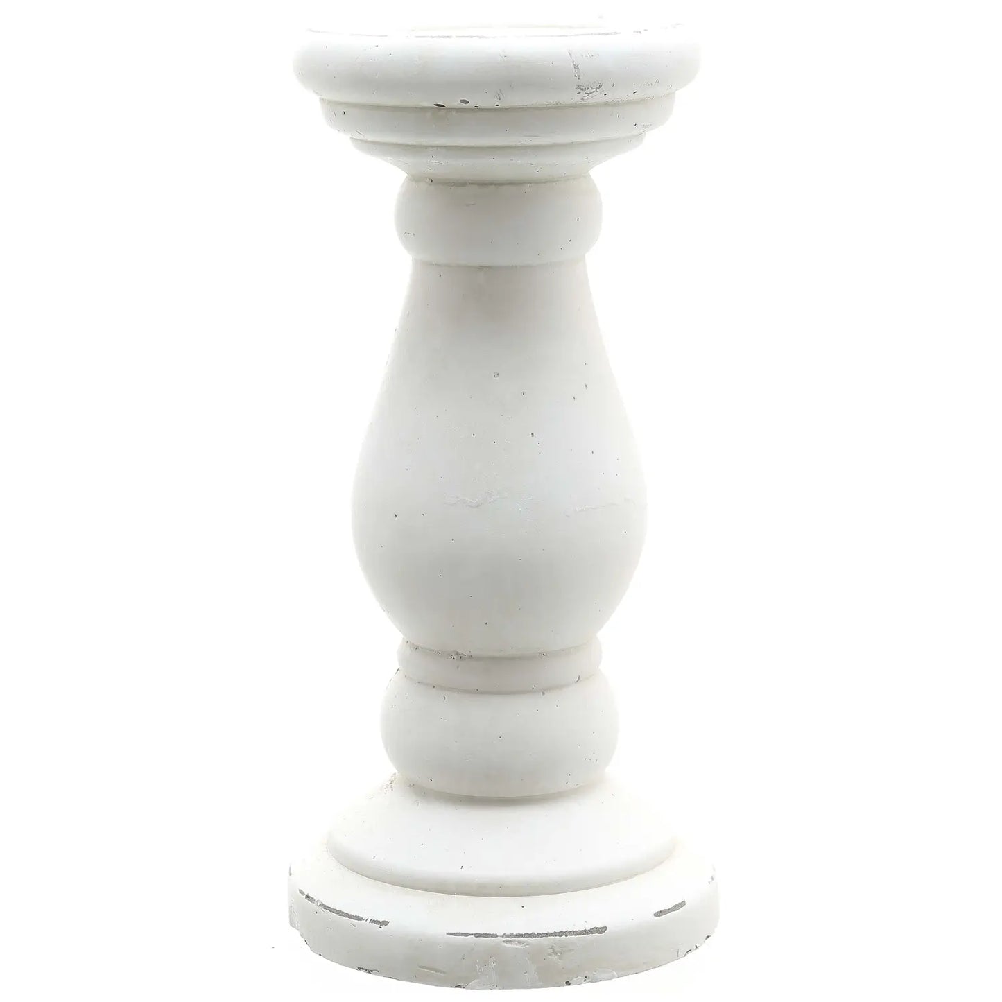 heavy-white-ceramic-pillar-candle-holders-in-sizes-small-and-large-at-albury-house-interiors-essex