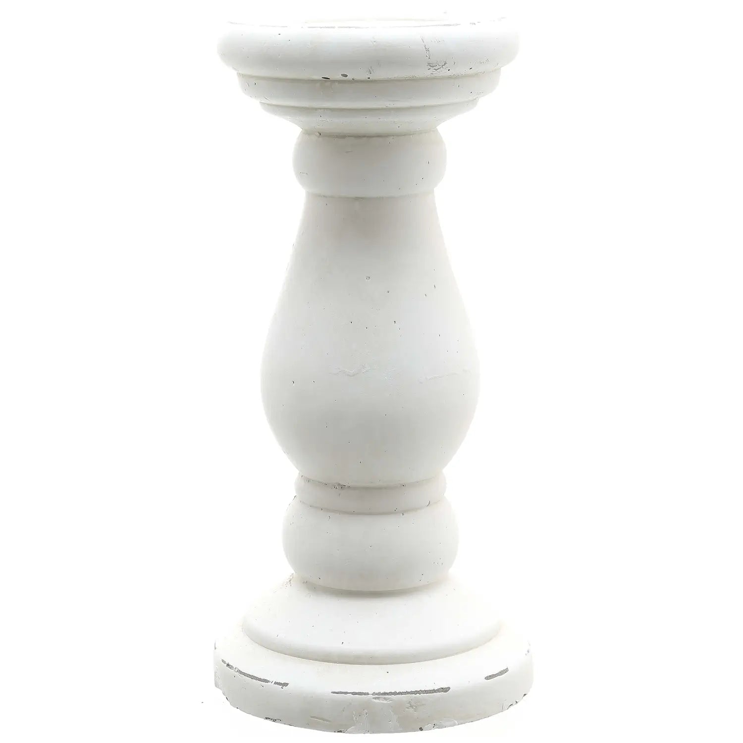heavy-white-ceramic-pillar-candle-holders-in-sizes-small-and-large-at-albury-house-interiors-essex